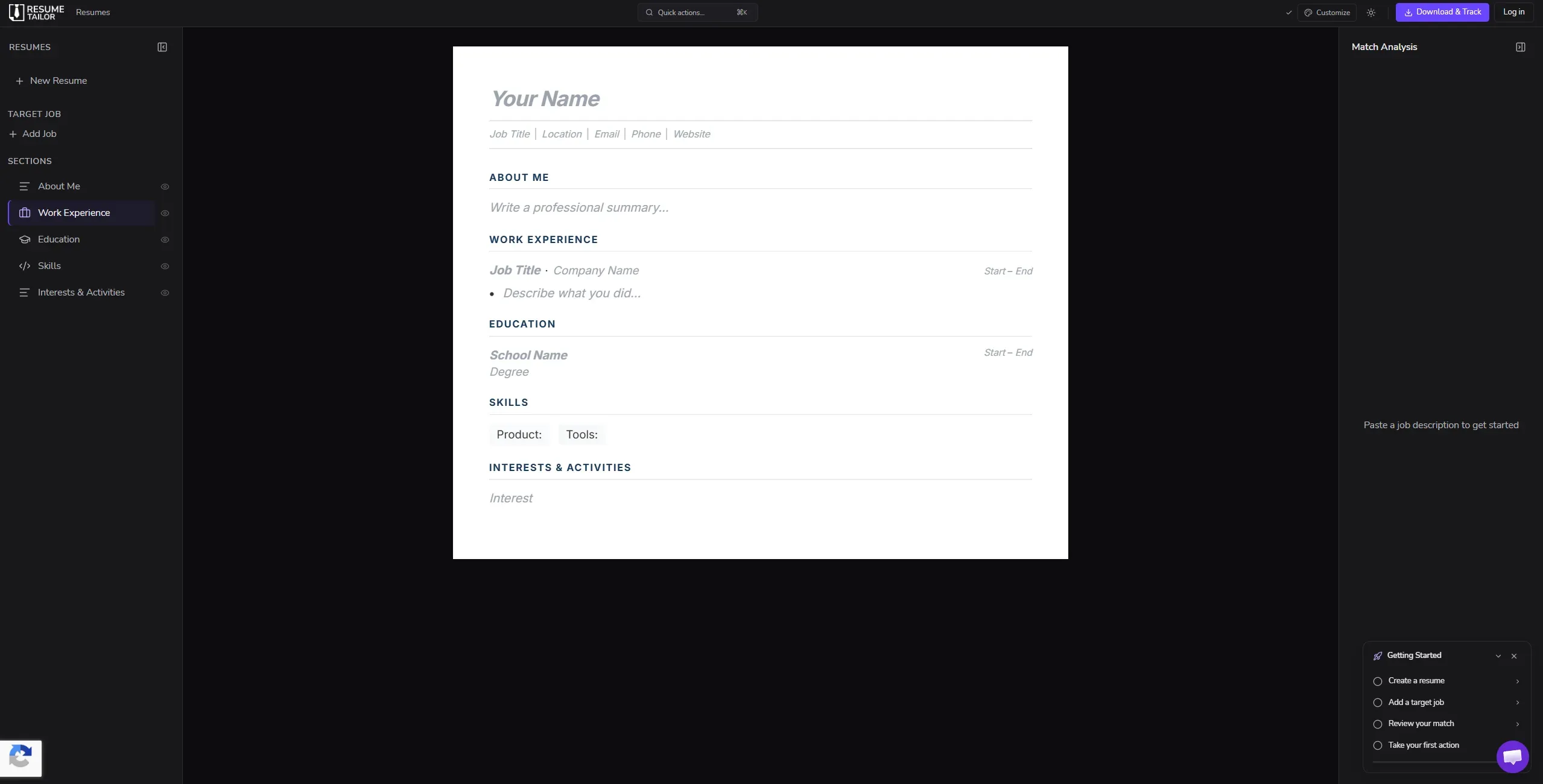 image of Resume Tailor