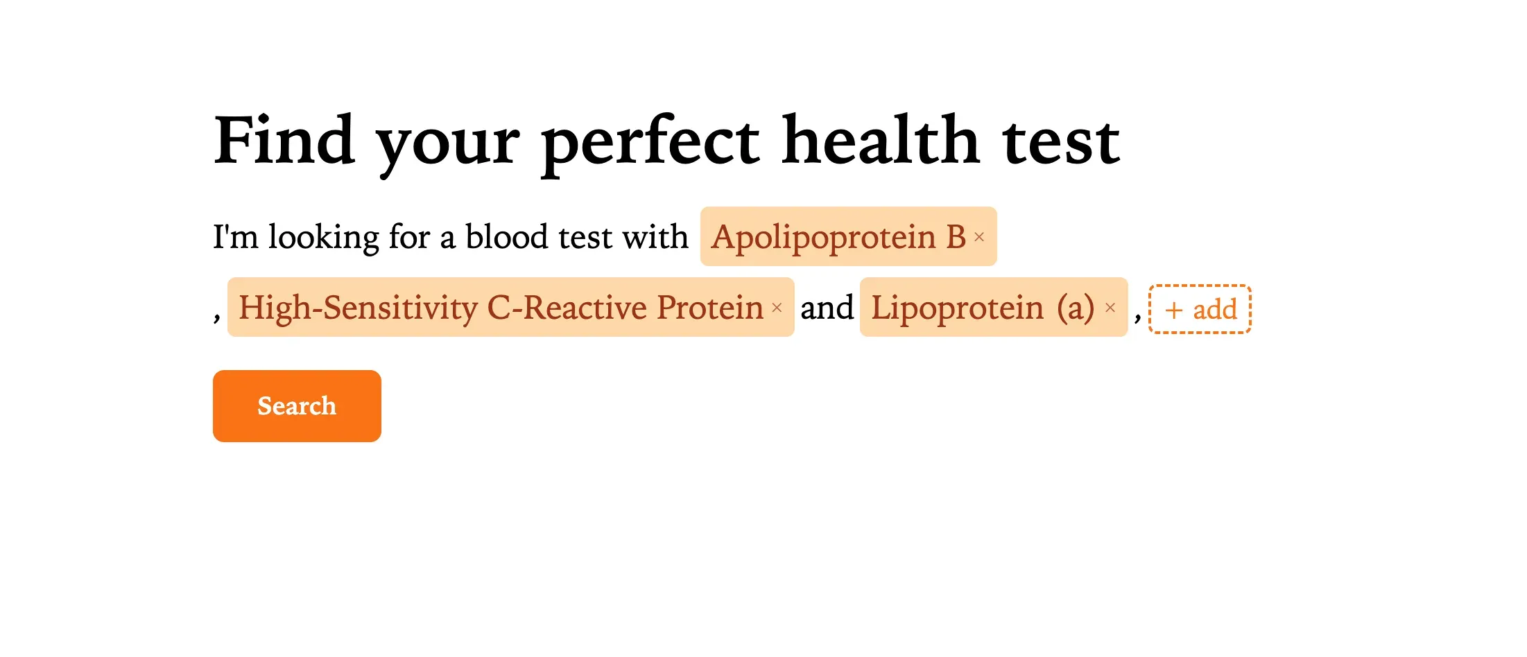 Blood Test Comparison