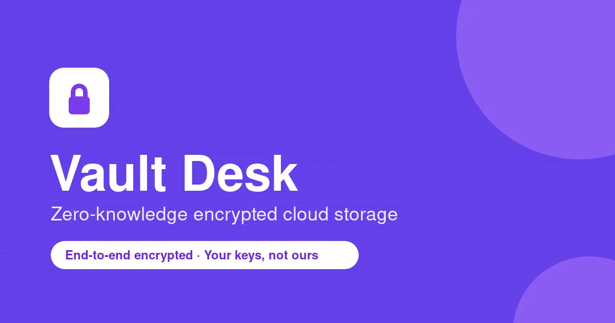 image of Vault Desk