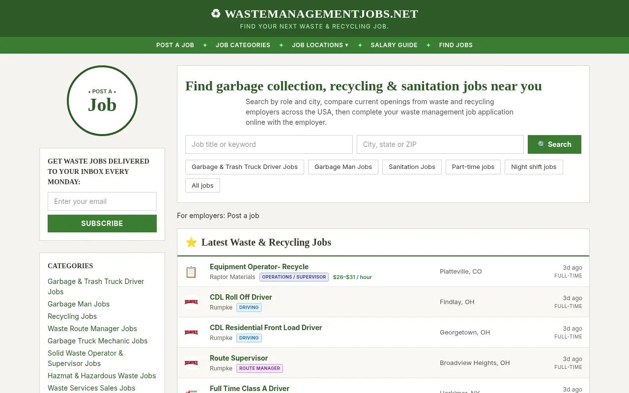 image of Wastemanagement Jobs