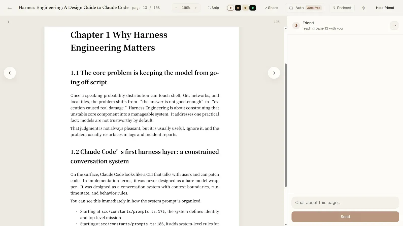 Screenshot of aipdfreader