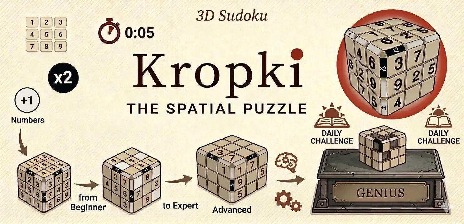 image of Kropki 3D Sudoku
