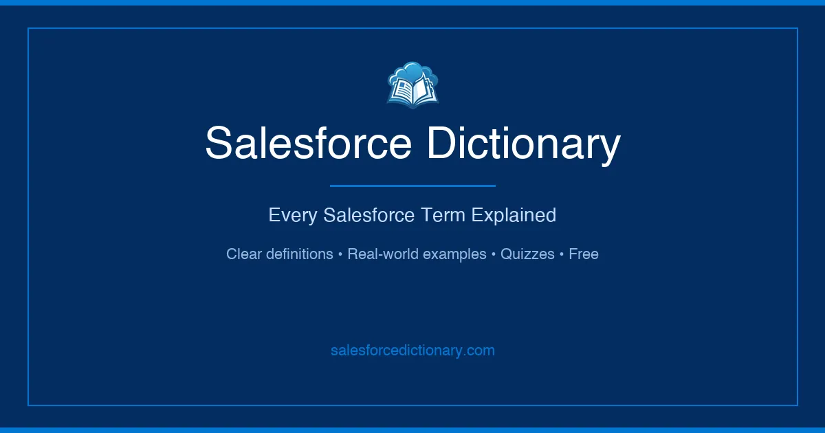 Salesforce Dictionary