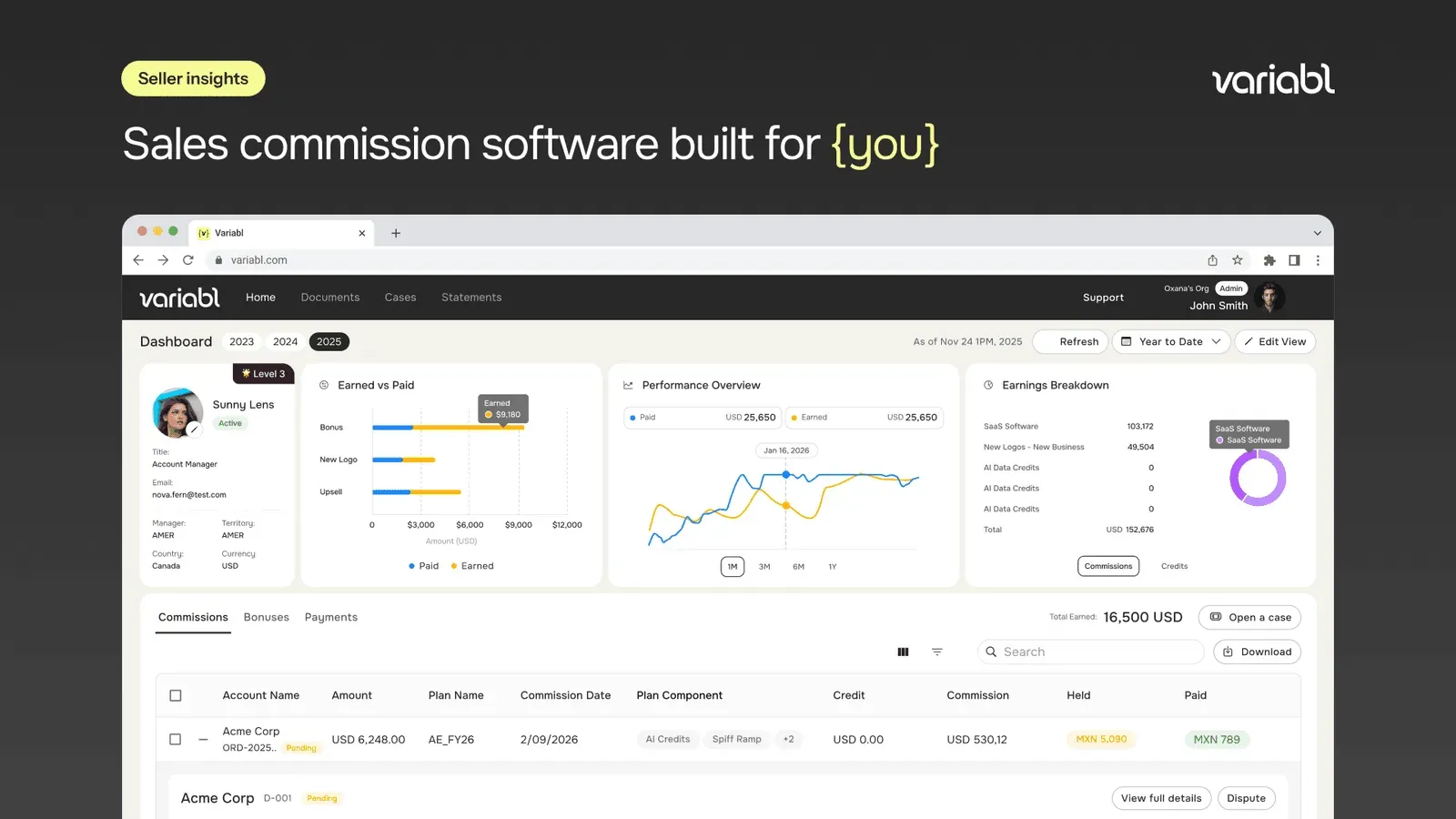 Variabl screenshot