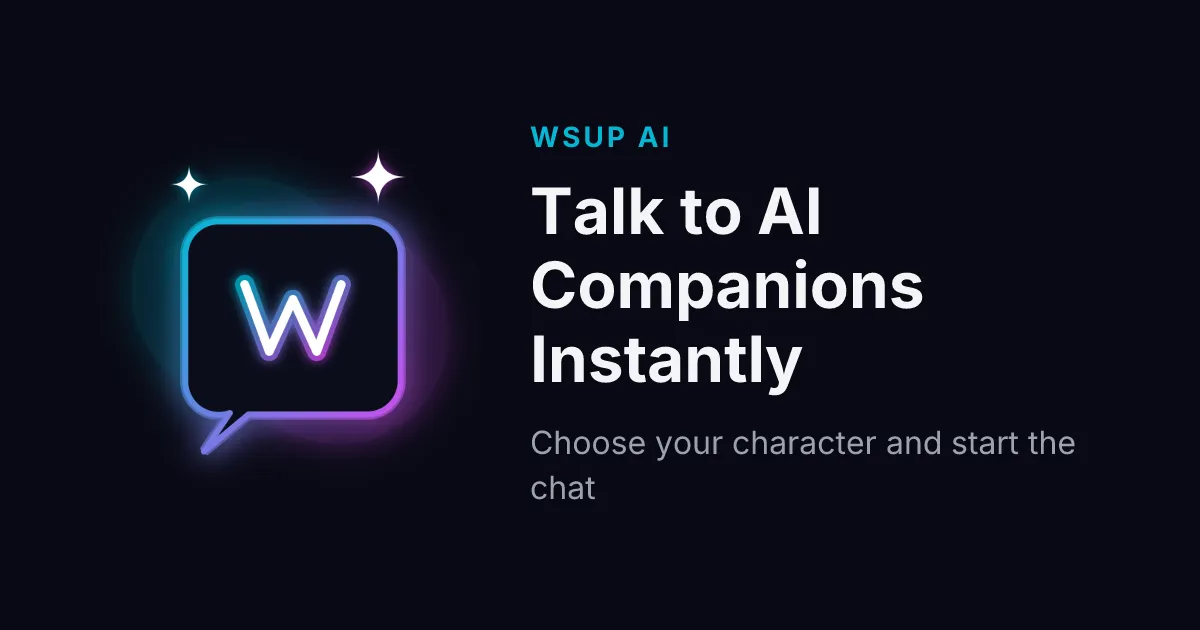 Screenshot of WSUP AI: Free AI Character Chat