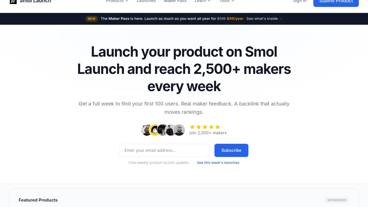 Smol Launch | Weekly Launches