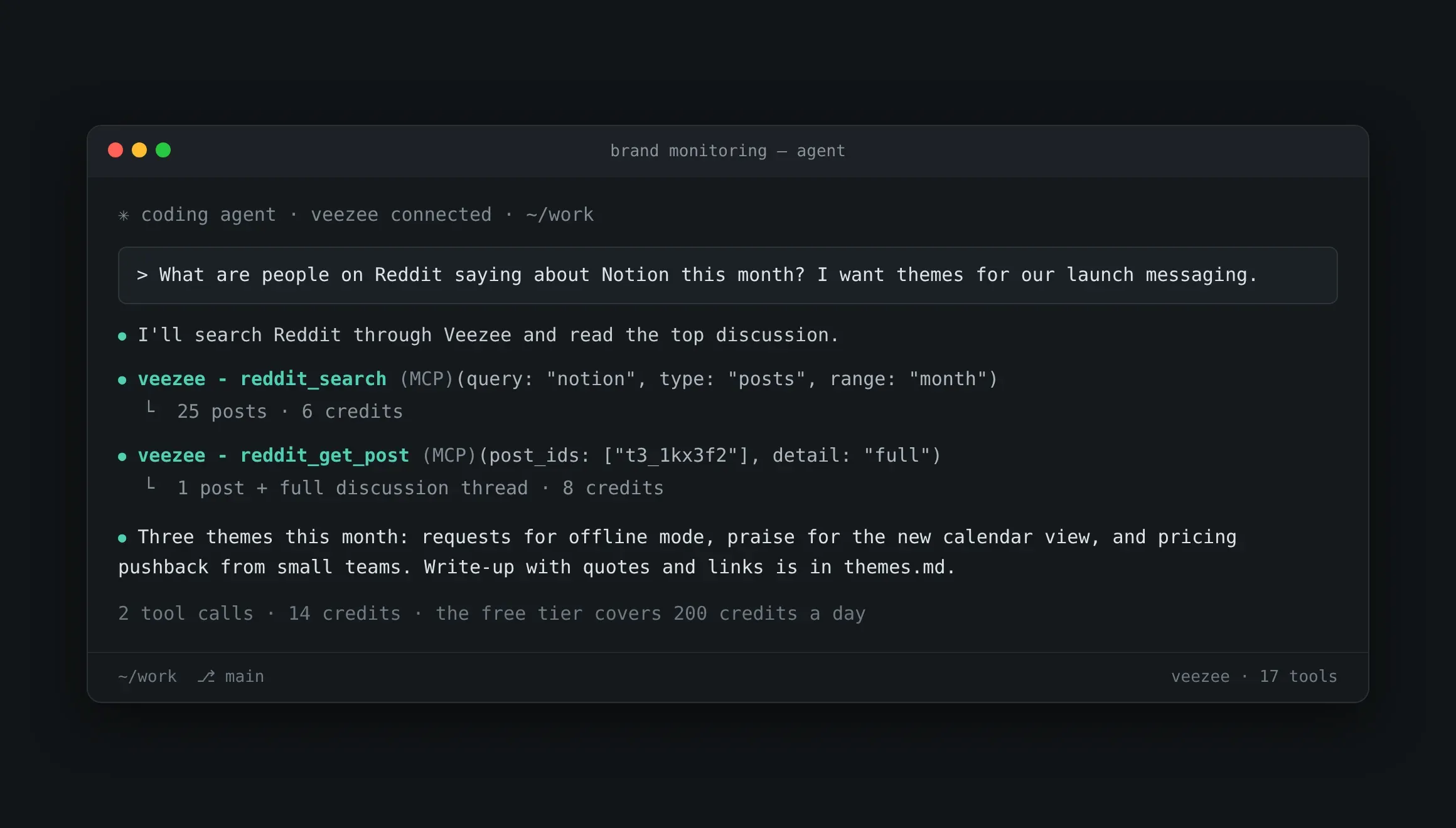Screenshot of Veezee