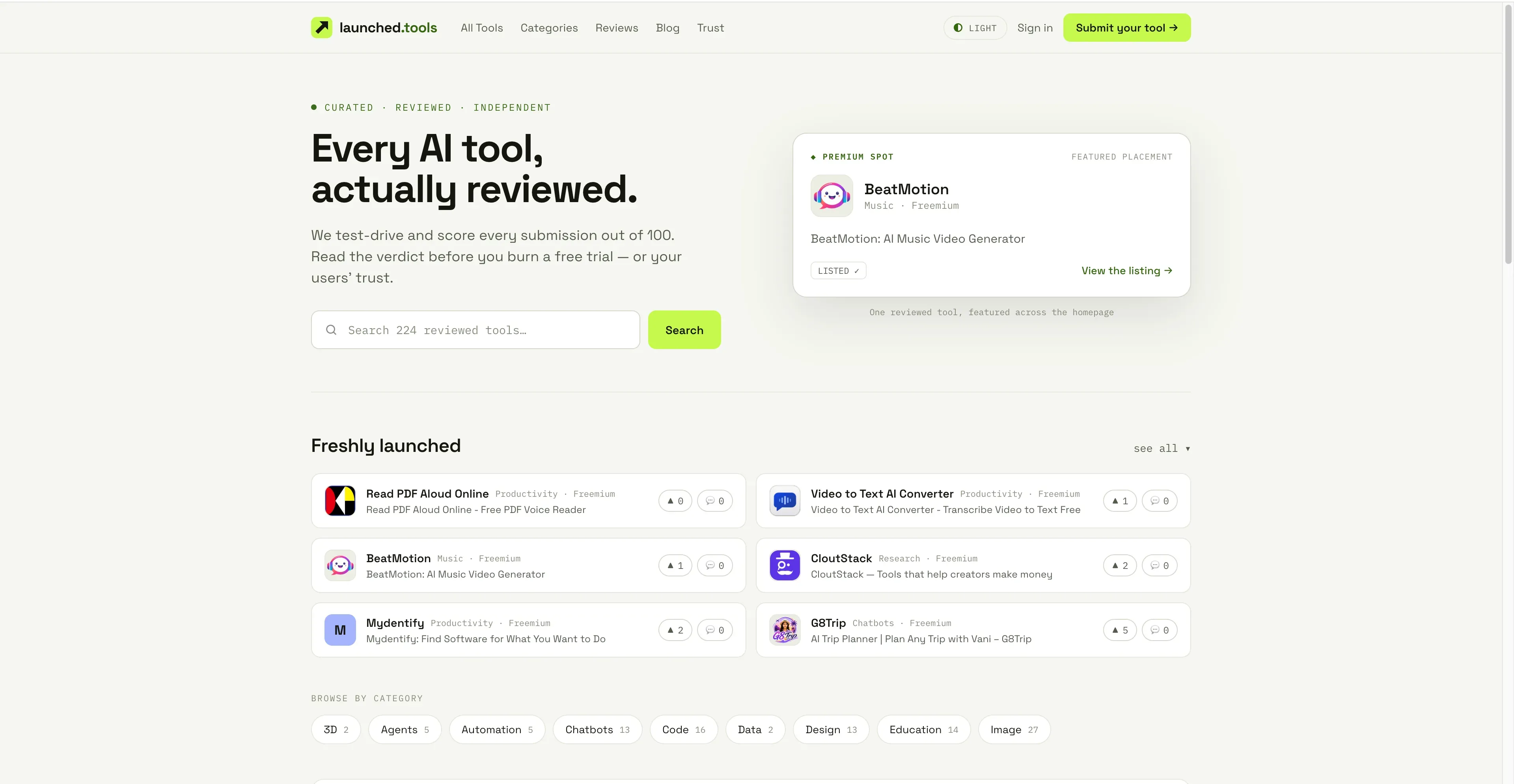 Launched Tools