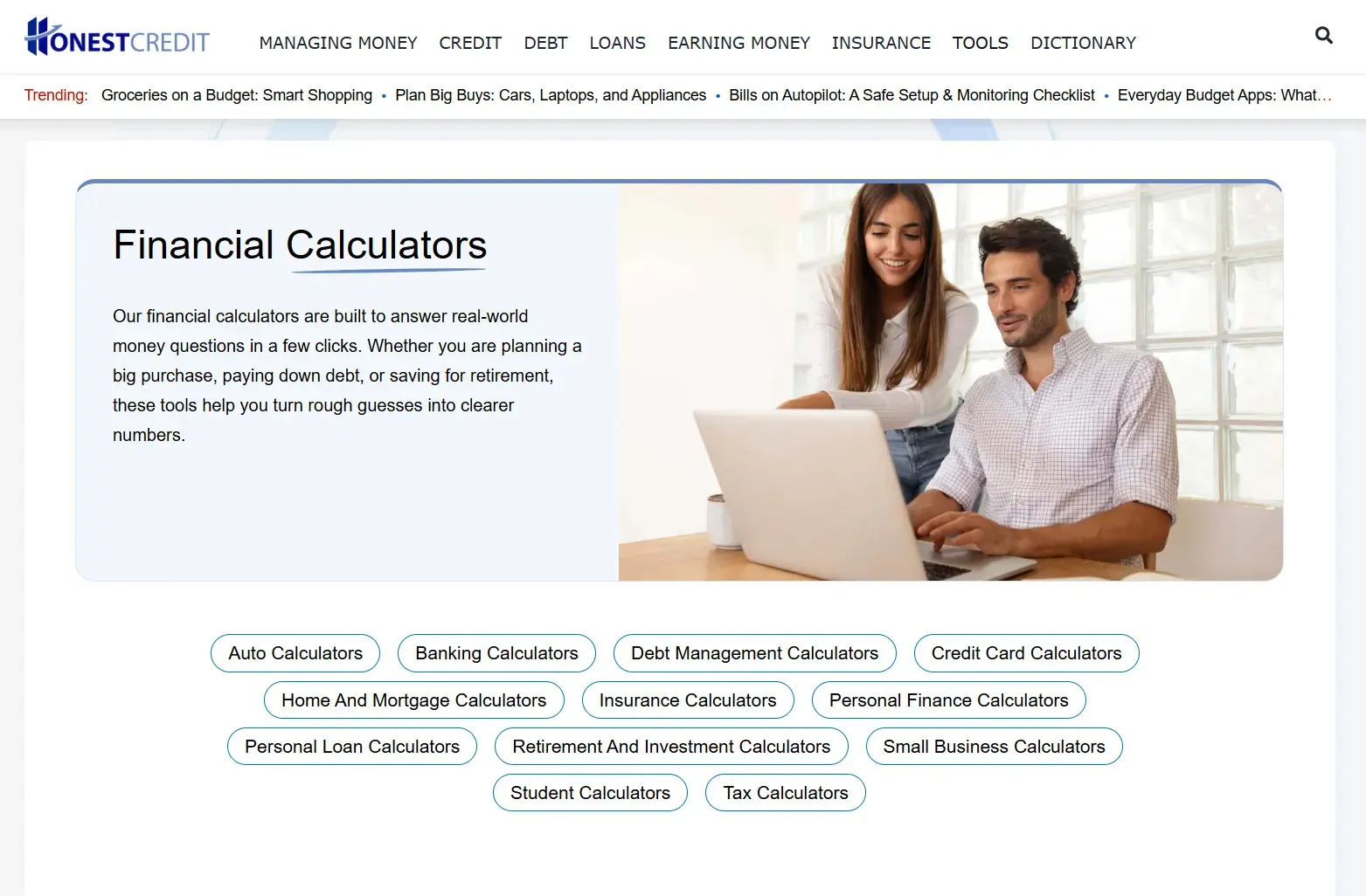 HonestCredit Calculators